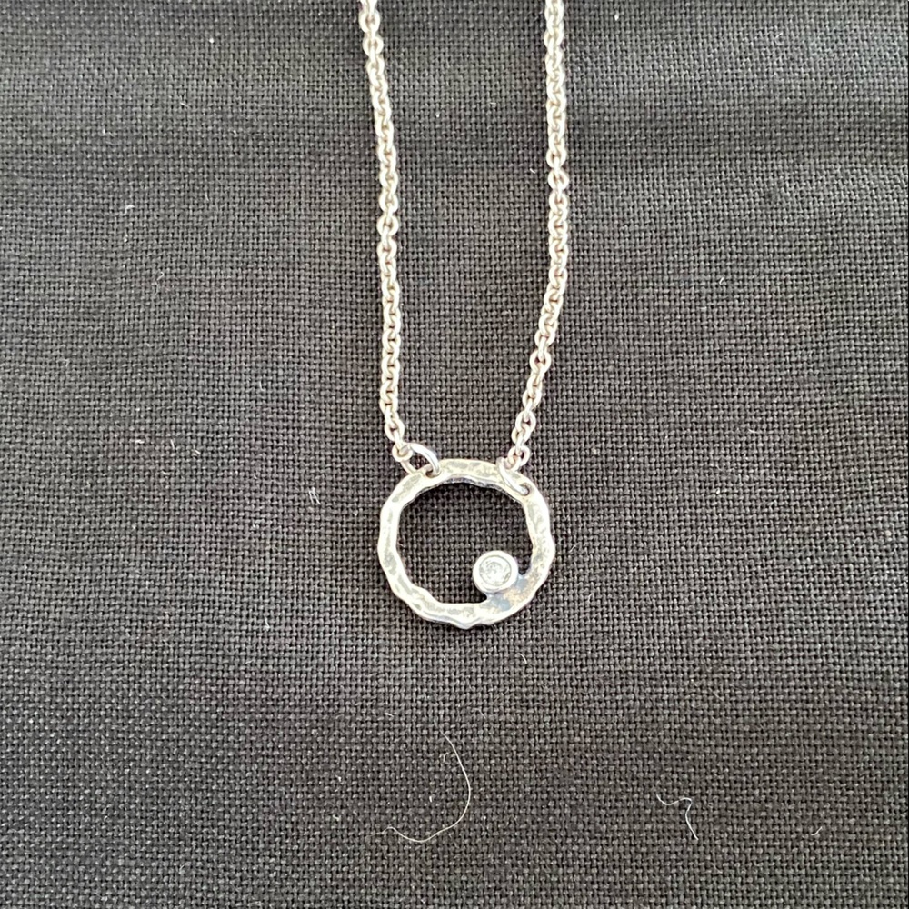 Silpada “Orbiting Moon” Sterling Silver Necklace RARE